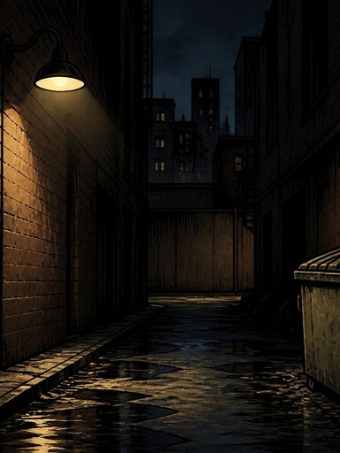Alley Quiet art plate